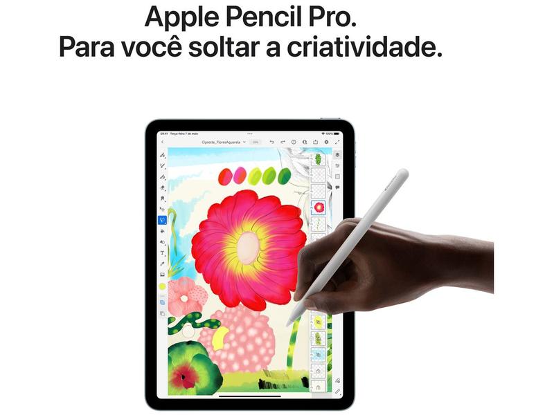 Apple iPad Air de 11” Wi-Fi 128GB Cinza Espacial - Apple iPad